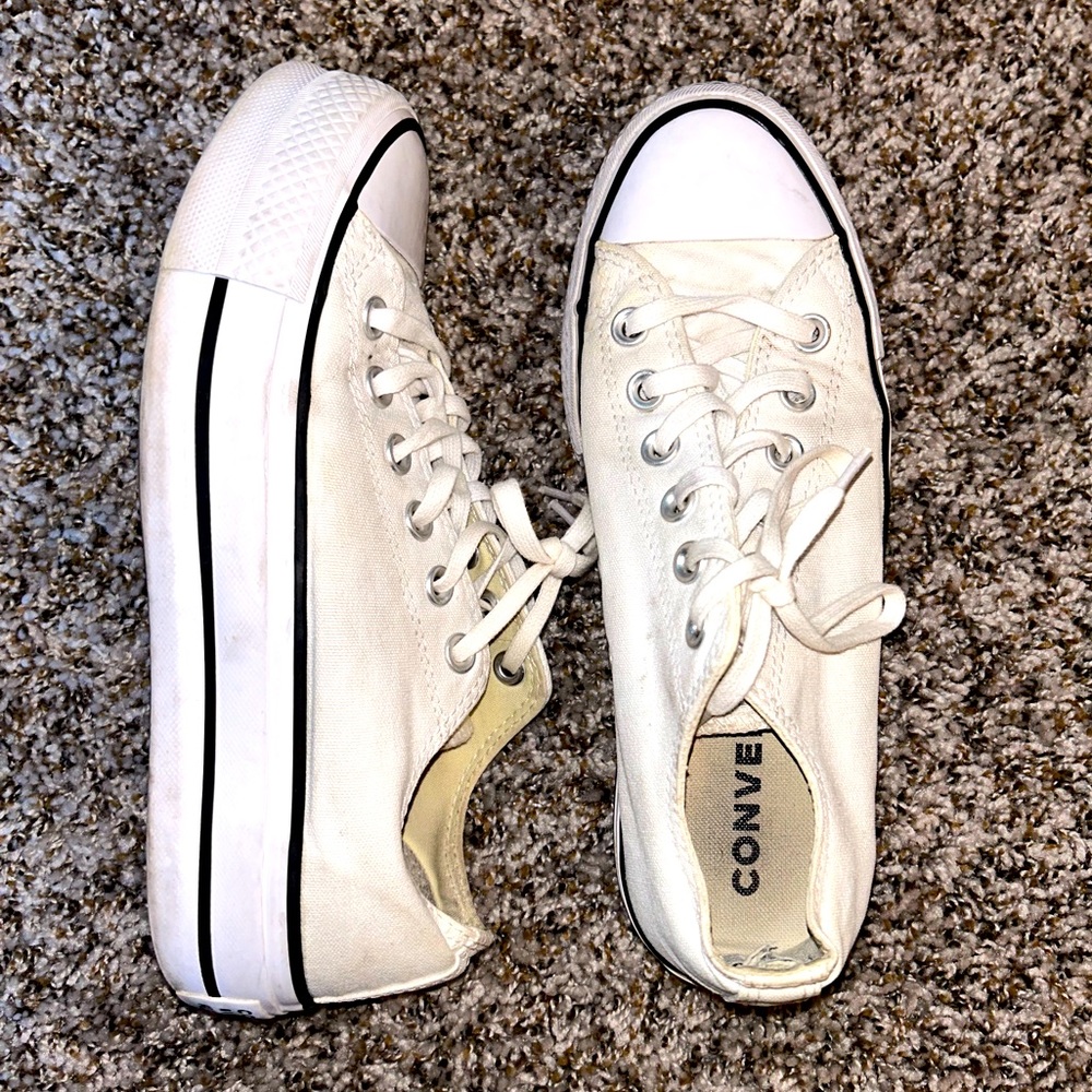 Platform low top converse